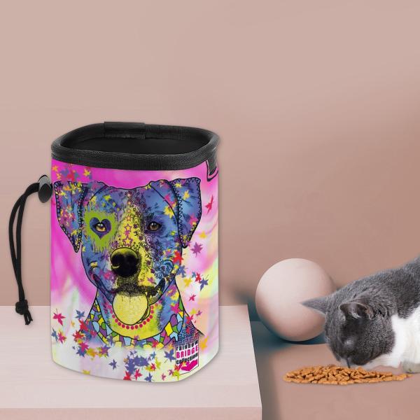 NomNom Bag Tayra - Leckerchenbeutel, Leckerli, Futterbeutel, bunt, Oxfordstoff, AmStaff, Staffordshire, Pit, Pitbull, SOKA, Listenhund