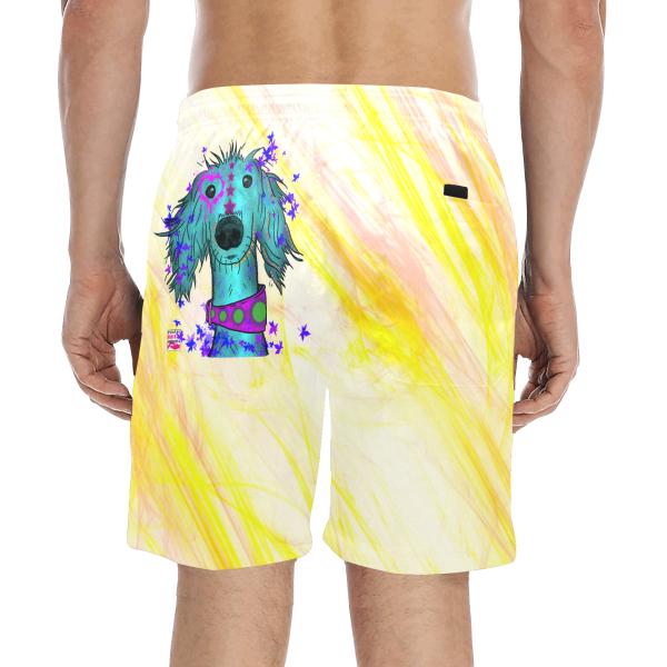 Badehose mit Hundemotiv Tootsie - Badehose, Shorts, Strand, bunt, Swimwear, Bademode, Windhunde, Mix, Mischling