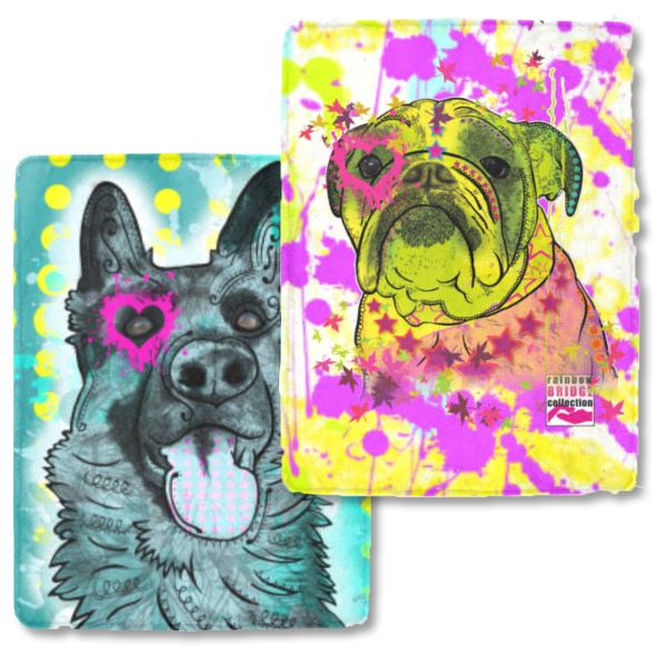 Lieblingsmotiv von RBC, Decke, Fleecedecke, Fleck, kuschlig, weich, bunt, Motive in Digitaler Popart, 152cm x 203cm, bunt