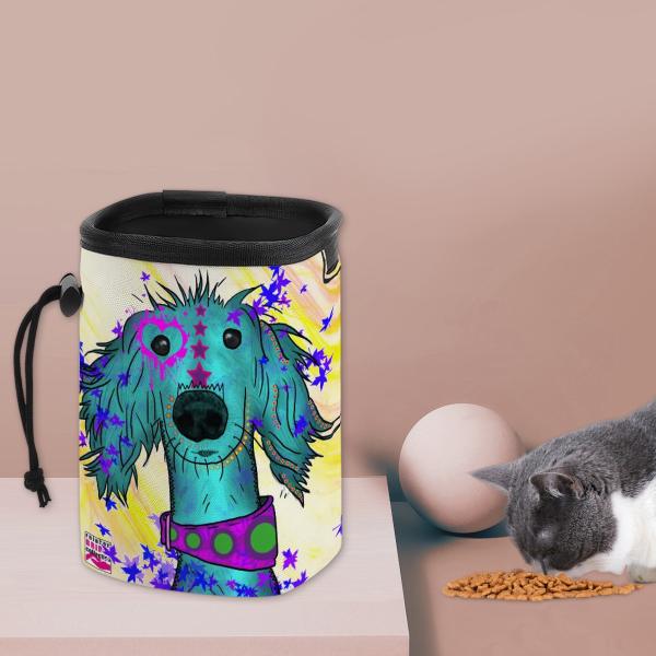 NomNom Bag Tootsie - Leckerchenbeutel, Leckerli, Futterbeutel, bunt, Oxfordstoff, Mix, Mischling, Windhunde, Podenco