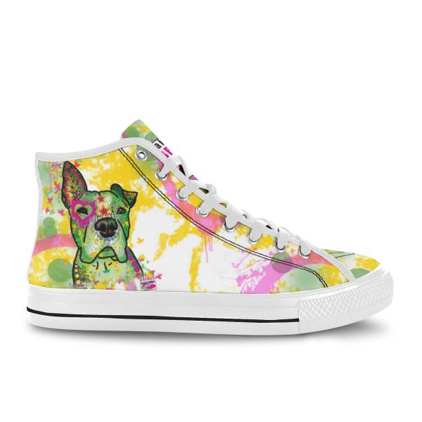 Sneaker mit Hundemotiv Tyson - Turnschuh, Sportschuh, bunt, Unisex, Grösse 36-46, Mischling, Mix, Staffordshire, AmStaff, Staff, SOKA, Listenhund, XXL Bully