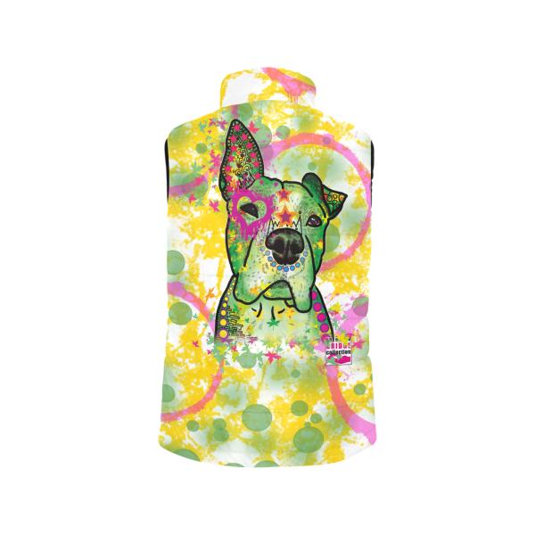 Weste mit Hundemotiv Tyson - 100 % Polyester, Wattiertes Futter, Ärmellos, bunt, Hundemotiv, AmStaff, Staff, Staffordshire, Pitbull, Pit