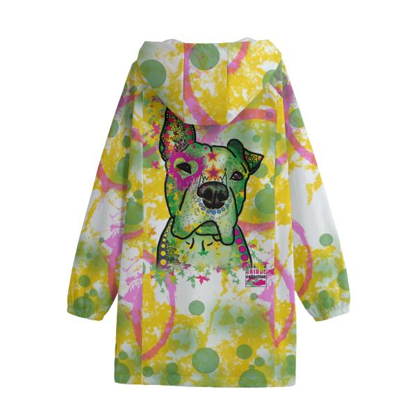 Regenjacke mit Hundemoiv Tyson von Hinten