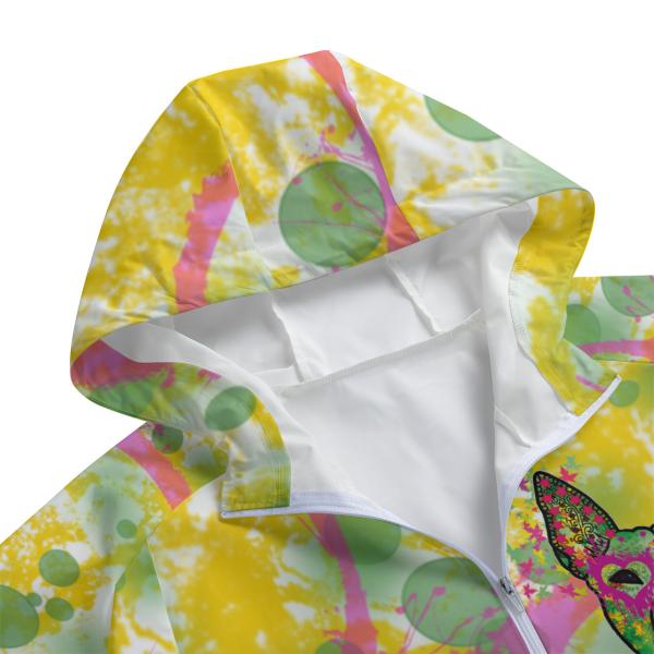 Regenjacke it Hundemotiv Tyson Detailauschnitt Kapuze